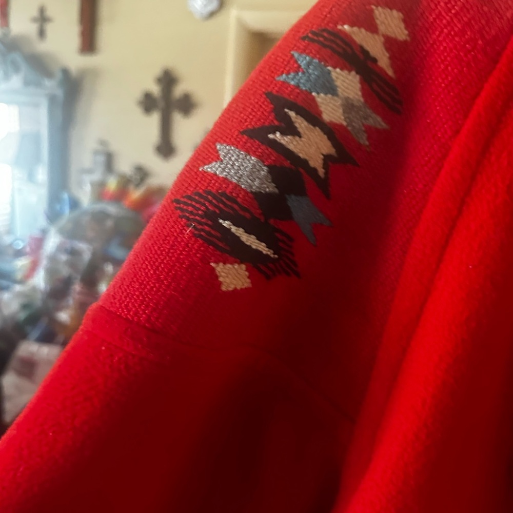 Colorful Chimayo & Wool Vintage Golden Collection Jacket - Picture 6 of 9
